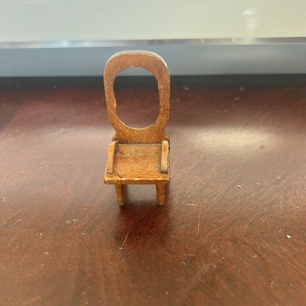 Vintage Wooden Antique Chair  Doll Furniture